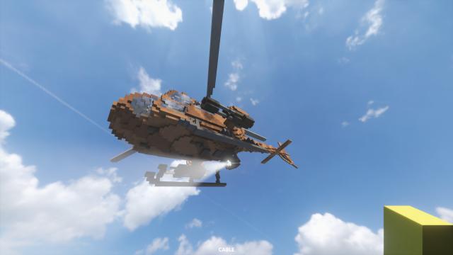 AS350 With Minigun (from Aircraft Spawner Mod) for Teardown