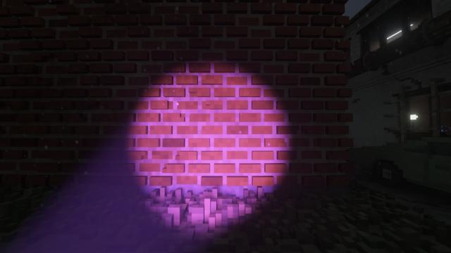Purple Flashlight for Teardown