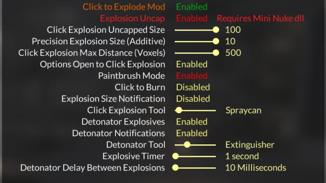 Клік для вибуху – справжній хаос / Click to Explode - Click Explode (C4 Explosives and More) для Teardown