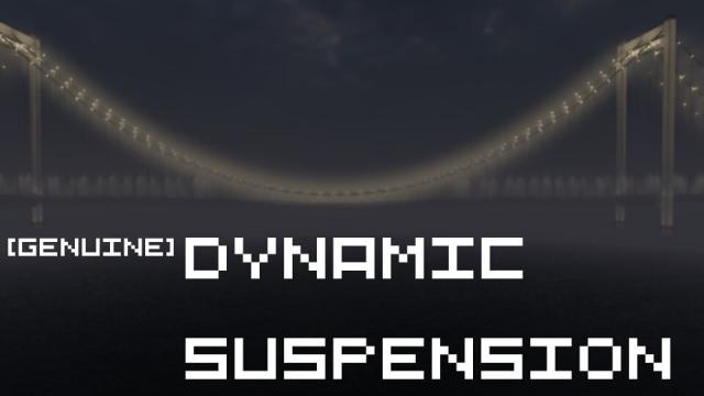 Genuine Dynamic Suspension Bridge