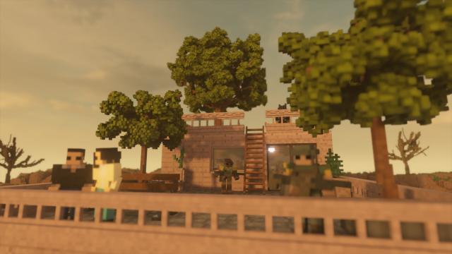 Desert House with Gore Ragdolls для Teardown