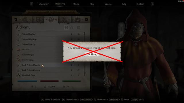 Unlimited Potion Uses for Oblivion Remastered