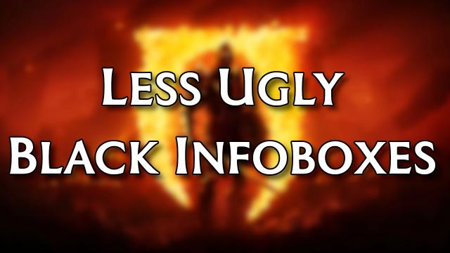 Less Ugly Black Infoboxes для Oblivion Remastered