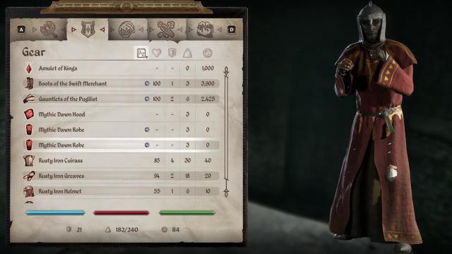 Wear Robes With Boots Gloves Greaves