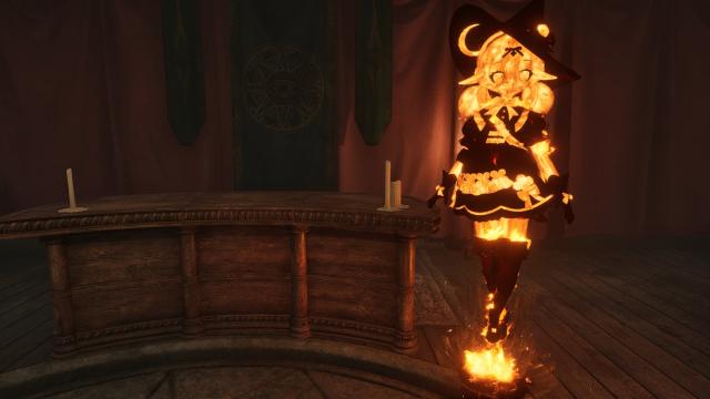 Klee Flame Atronach (Genshin) for Oblivion Remastered