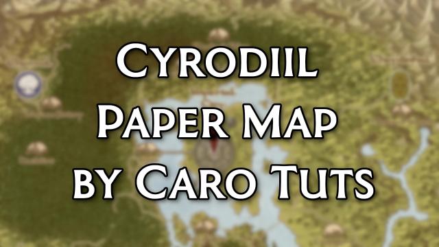 Cyrodiil Paper Map by Caro Tuts