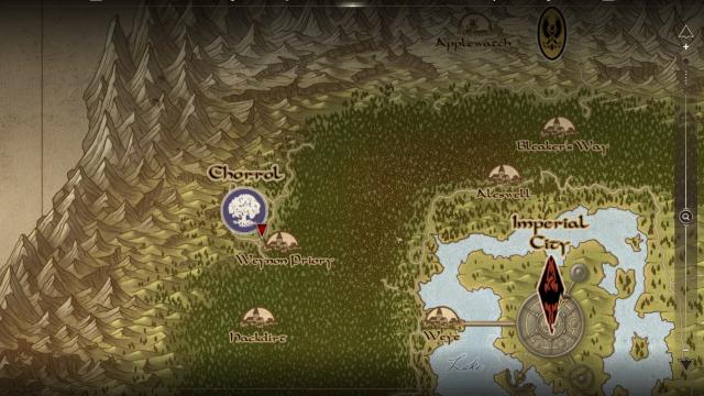 Cyrodiil Paper Map by Caro Tuts для Oblivion Remastered
