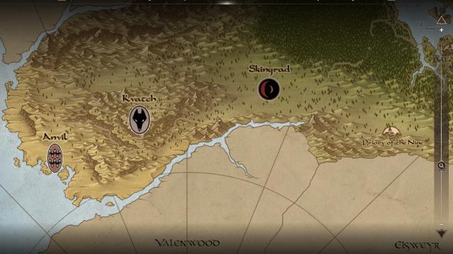 Cyrodiil Paper Map by Caro Tuts для Oblivion Remastered