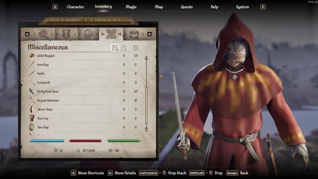 Weightless Alchemy and Misc. Items (Arrows Potions and more) for Oblivion Remastered