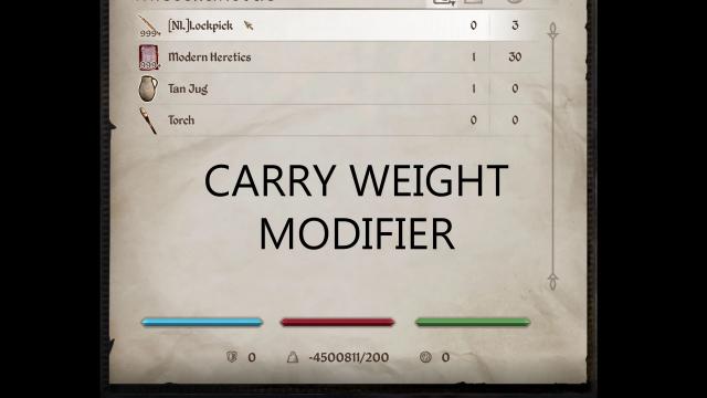 Carry Weight Modifier
