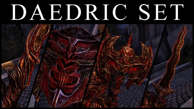 Kanjs - Daedric Armor and weapon Oldblivion Style