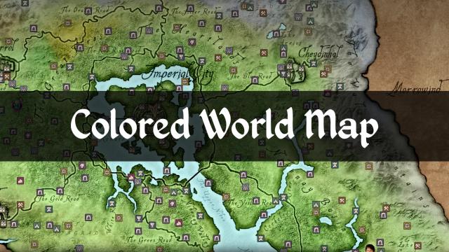 Colored World Map