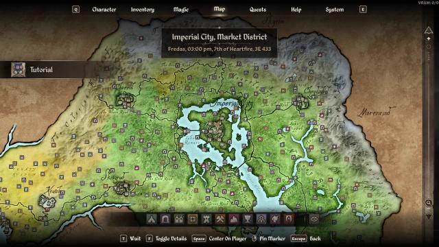 Colored World Map for Oblivion Remastered