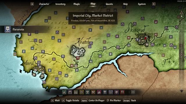 Colored World Map for Oblivion Remastered
