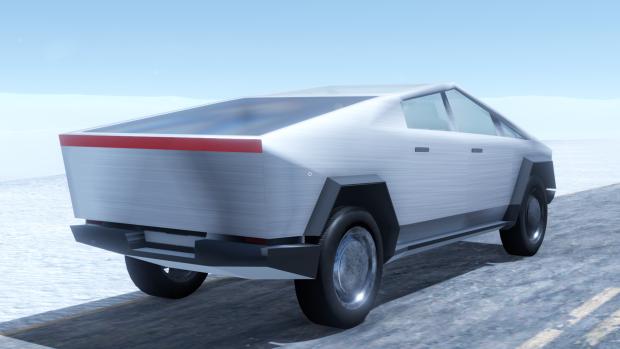 Tesla Cybertruck Mod для The Long Drive