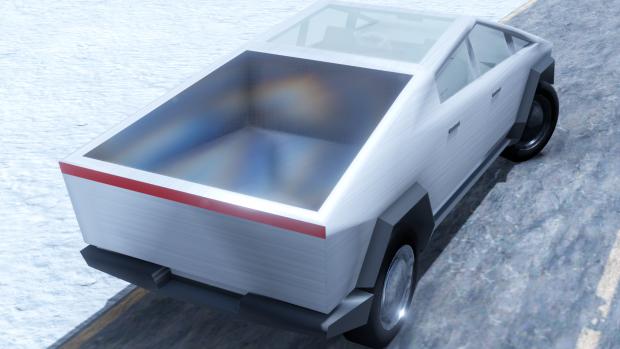 Tesla Cybertruck Mod для The Long Drive