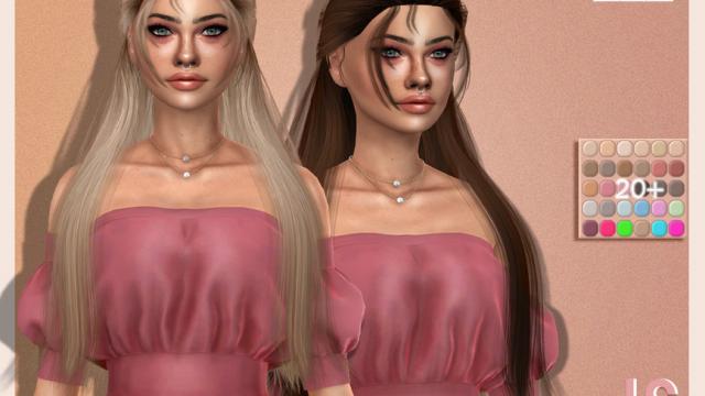 JavaSims-Lona (Hairstyle) для The Sims 4