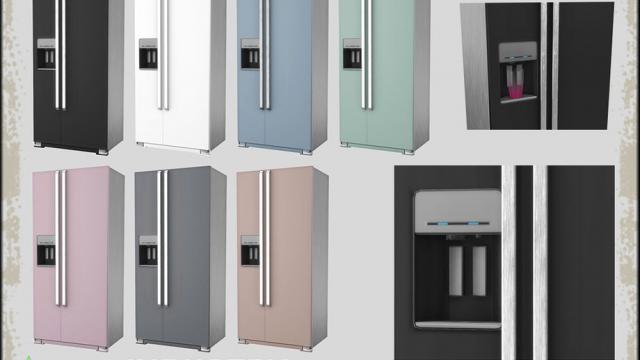 Kitchen Industry Fridge для The Sims 4