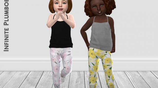 IP Toddler Floral Joggers