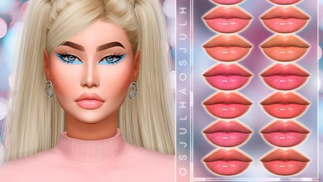 Пак помад Jul_Haos #50 / JUL_HAOS [COSMETICS] LIPSTICK #50 для The Sims 4