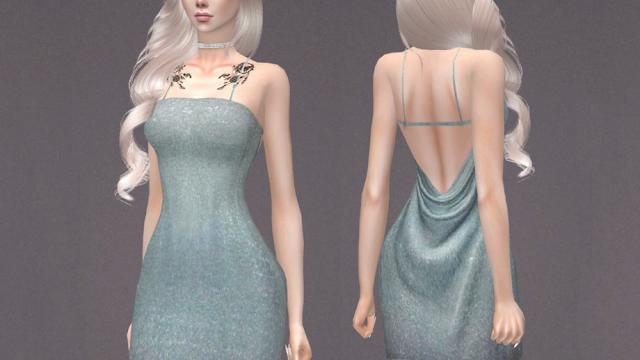 Christine Dress для The Sims 4