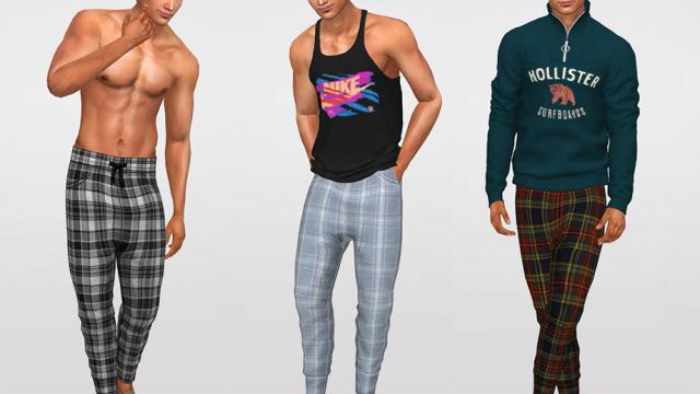 Jogging Pants for Men 01 для The Sims 4