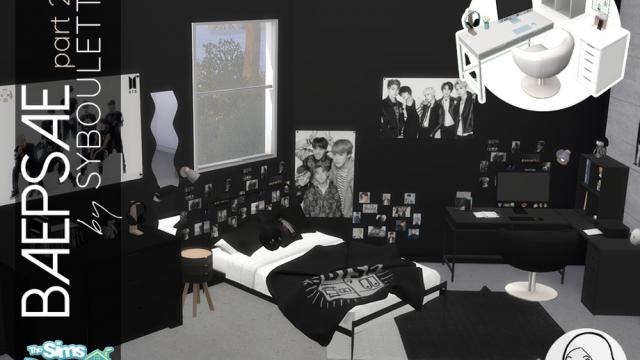 Baepsae set - Kpop bedroom (part 2) for The Sims 4