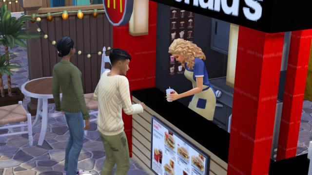 Время покушать / Let's Eat Custom Lot Trait для The Sims 4