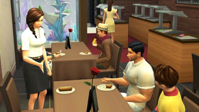 Время покушать / Let's Eat Custom Lot Trait для The Sims 4