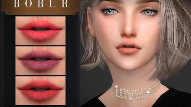 Bobur Lipstick 106 для The Sims 4