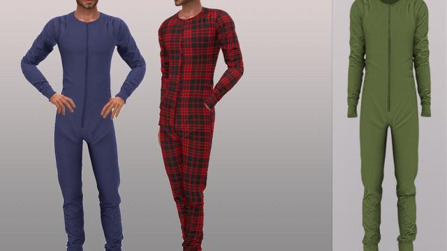 Belaloallure Sam union suit для The Sims 4