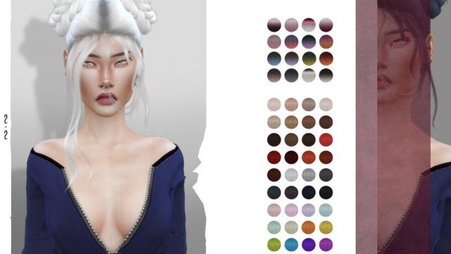 LeahLillith Crystal Hair для The Sims 4