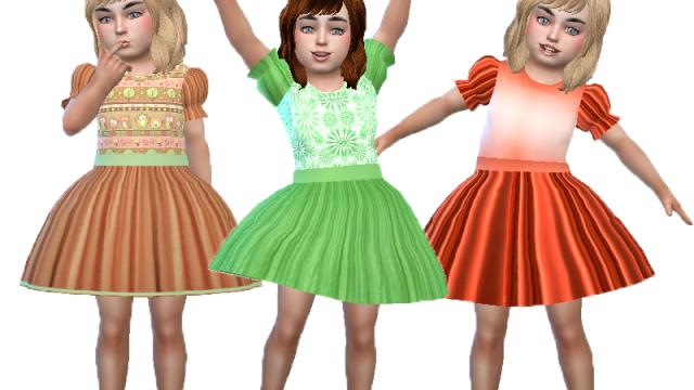 Nola toddler dress для The Sims 4