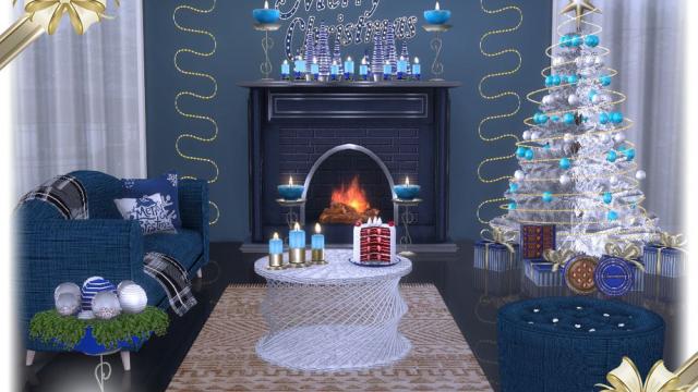 Segor christmas living room for The Sims 4