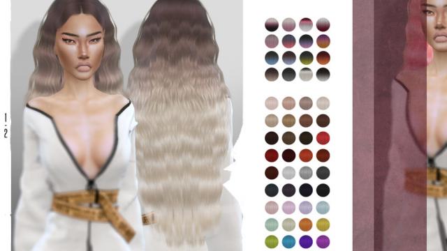 LeahLillith Pink Wig Hair для The Sims 4
