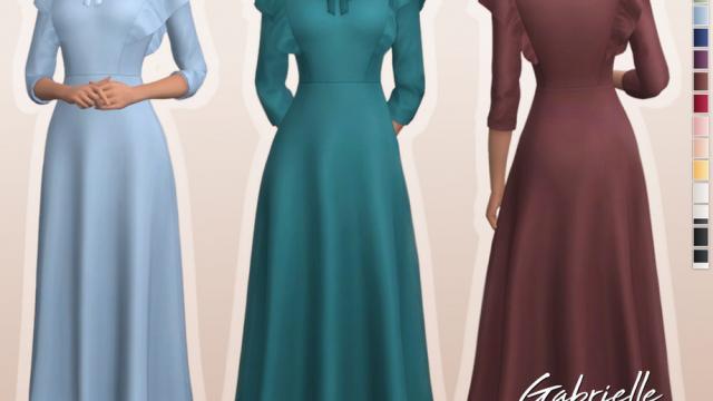 Сукня Gabrielle / Gabrielle Dress для The Sims 4