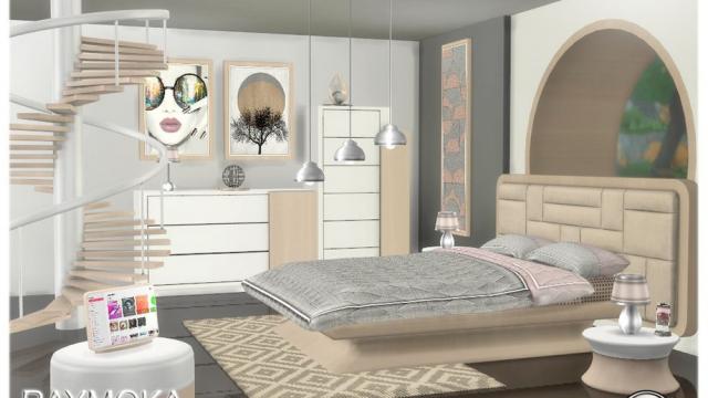 Raymoka bedroom для The Sims 4