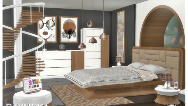 Raymoka bedroom для The Sims 4