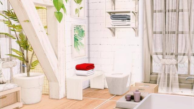 Holiday Season - Bathroom 2 for The Sims 4