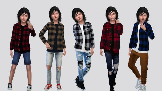 Curtis Plaid Shirt Boys