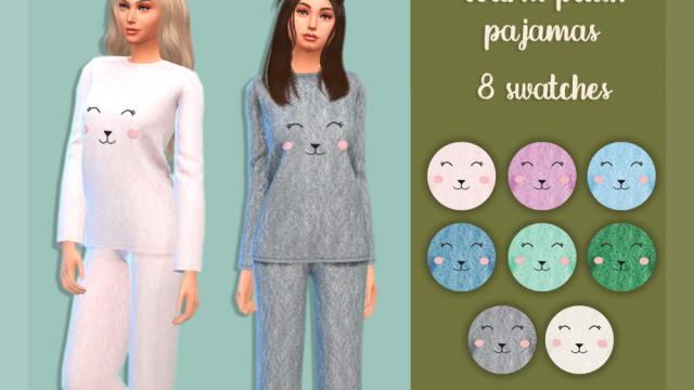 Warm plush pajamas