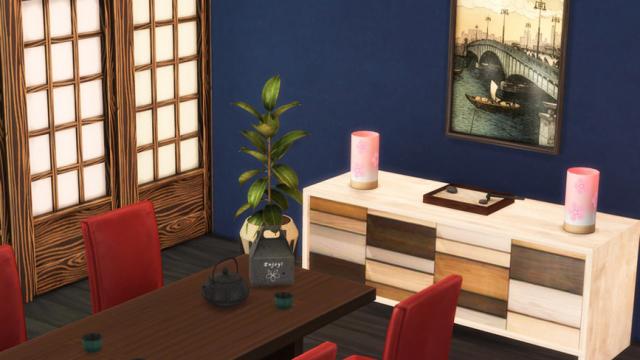 Japanese print artworks для The Sims 4