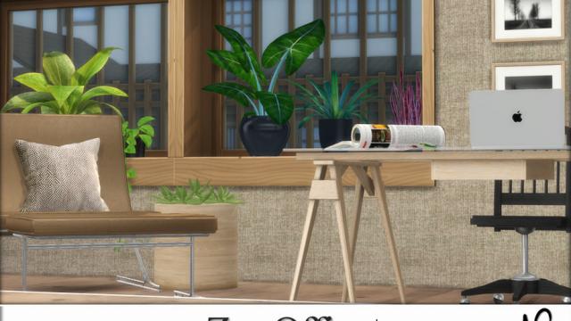 Zen Office (Room) для The Sims 4