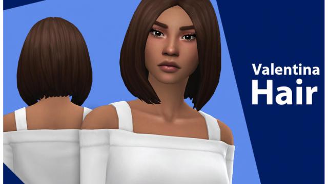 Valentina Hair для The Sims 4