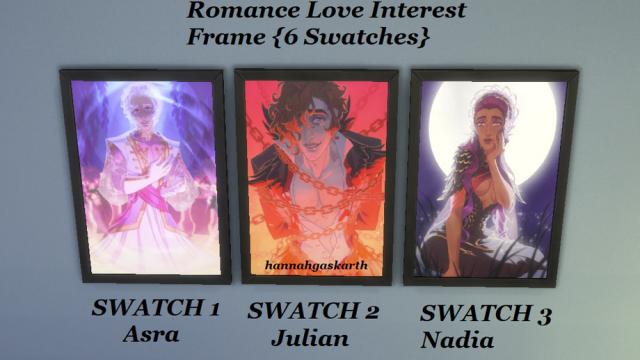 The Arcana: Visual Game Romance Frame [6 Swatches] for The Sims 4