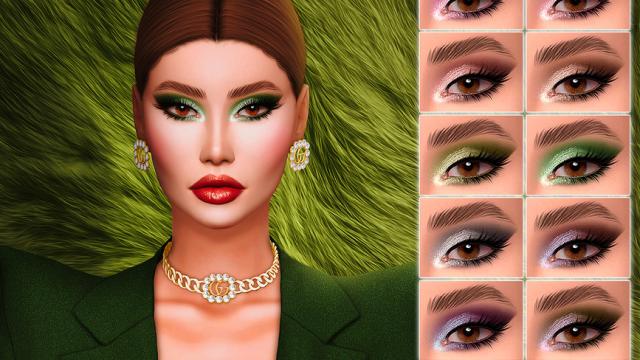 JUL_HAOS [COSMETICS] EYESHADOW #70 для The Sims 4