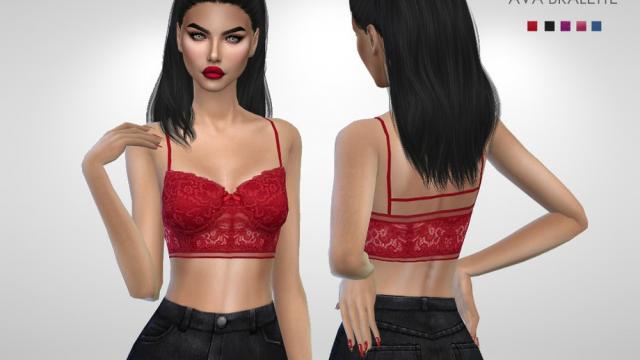 Ava Bralette для The Sims 4