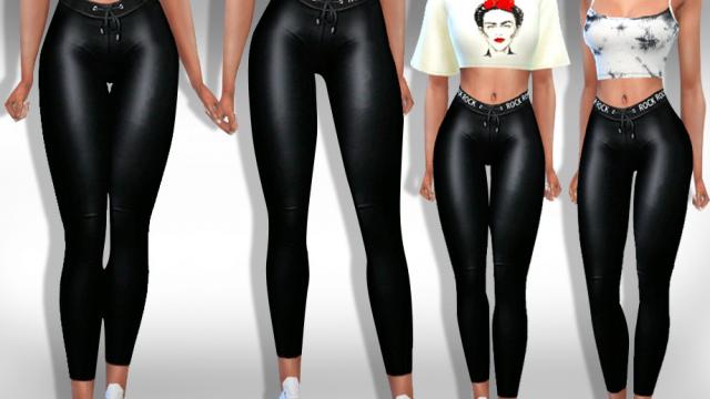 Female Leather Leggings для The Sims 4