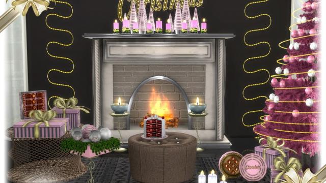 Segor christmas living room part2 для The Sims 4