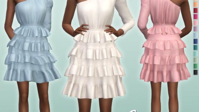 Sierra Dress для The Sims 4